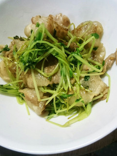 ささっと☆豆苗と豚肉のさっぱり炒め-レシピのメイン写真