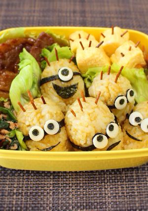 わちゃわちゃ♡ミニオンキャラ弁-レシピのメイン写真