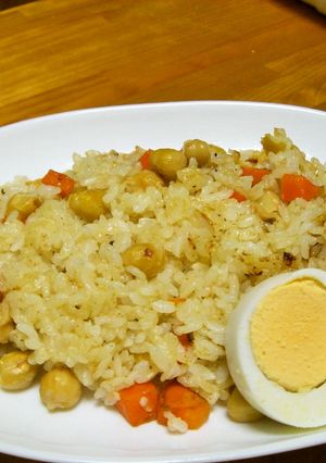 ひよこ豆の簡単ピラフ-レシピのメイン写真