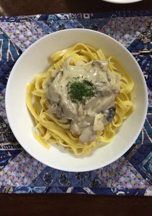 きのこのクリームフェトチーネ-レシピのメイン写真