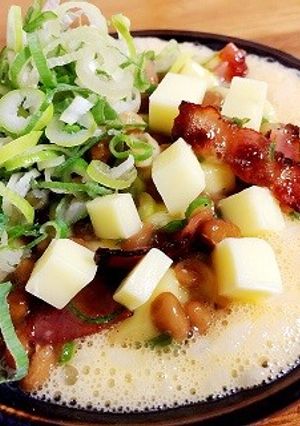 納豆チーズベーコン丼-レシピのメイン写真