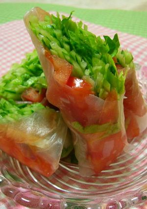 生春巻き　生ハムバージョン♪-レシピのメイン写真