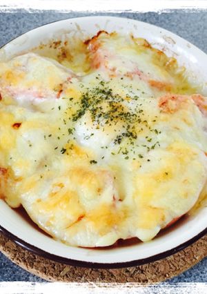 トースターde☆トマたまチーズグラタン-レシピのメイン写真