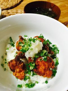 ジューシー唐揚げ丼!お手軽油淋鶏ソース☆-レシピのメイン写真
