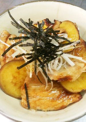 豚バラとさつまいもののっけ丼-レシピのメイン写真