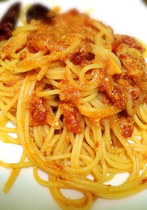 カニ缶でワタリガニのトマトクリームパスタ-レシピのメイン写真