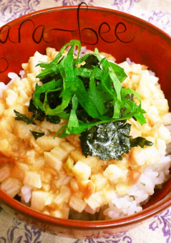 サクサクきざみ長いもとツナのわさび醤油丼-レシピのメイン写真