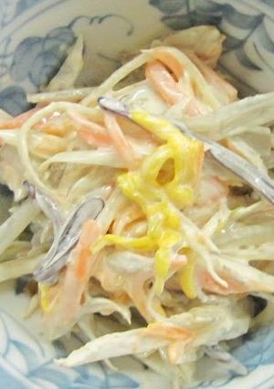 ゴボウのみそマヨ和え★食物繊維たっぷり-レシピのメイン写真