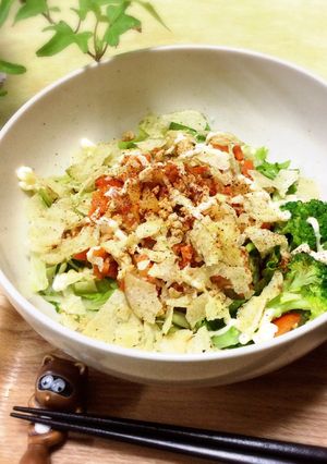 パリパリポテチのタコライス丼-レシピのメイン写真