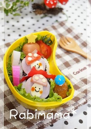 ✿きのこちゃんのお弁当&オープンサンド✿-レシピのメイン写真