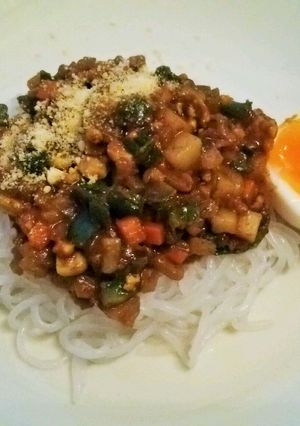 白滝　ドライカレー麺-レシピのメイン写真