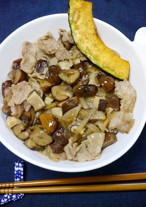 栗丼(秋はこんなどんぶりがおすすめ)-レシピのメイン写真
