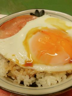 2度美味しいハムエッグ丼♪-レシピのメイン写真