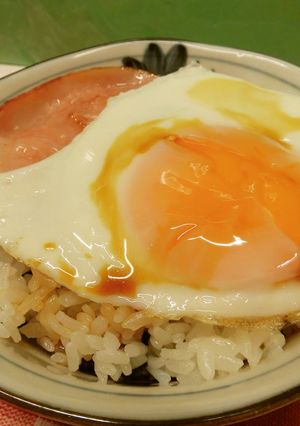 2度美味しいハムエッグ丼♪-レシピのメイン写真
