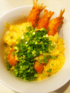 エビフライ*玉子綴じ丼-レシピのメイン写真