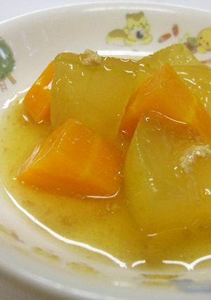 大根（冬瓜）の鶏そぼろ煮【保育園給食】-レシピのメイン写真