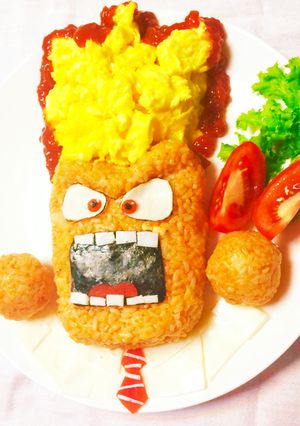 イカリAngerキャラ食オムライス-レシピのメイン写真