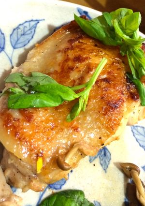 ★身から焼く★鶏胸肉の皮パリパリステーキ-レシピのメイン写真