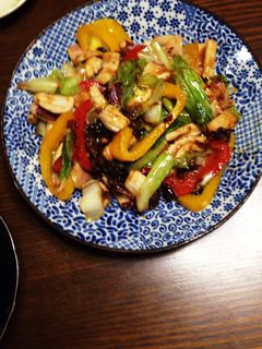 イカとパプリカのオイスターソース炒め-レシピのメイン写真