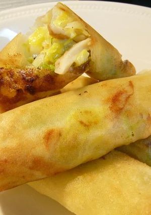 春キャベツとちくわの春巻き-レシピのメイン写真