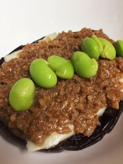 超簡単♪米茄子で鶏そぼろリメイク-レシピのメイン写真
