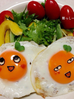 目玉焼きアート☆ふなっしー-レシピのメイン写真