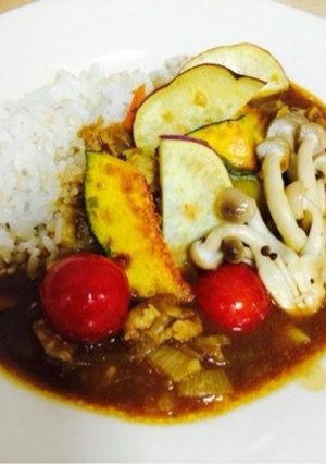 秋野菜カレー（梨いり）-レシピのメイン写真