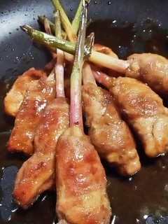 葉付き生姜の豚巻き焼き☆-レシピのメイン写真