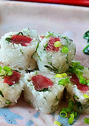 マグロの彩りみぞれ巻き-レシピのメイン写真
