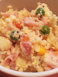 ハムとミックスベジタブルのポテトサラダ-レシピのメイン写真