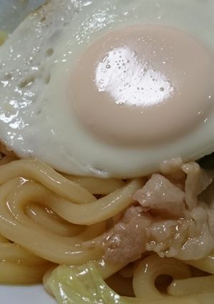 面倒くさがりの焼きうどん-レシピのメイン写真