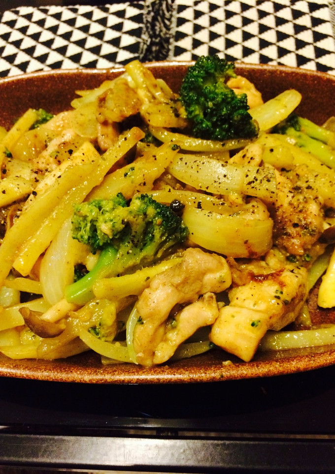 鶏肉とじゃがいものカレーマヨ炒め-レシピのメイン写真