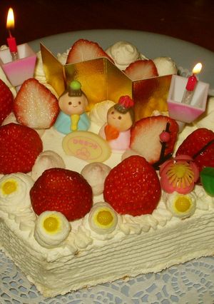 '07 桃の節句の☆おひなさまケーキ-レシピのメイン写真