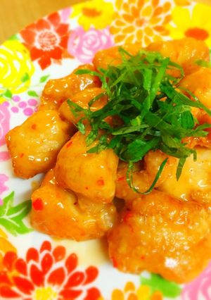 鶏のから揚げ♪チリマヨソースで絶品！-レシピのメイン写真