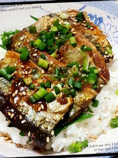 旬の味覚!秋刀魚の蒲焼き丼♡-レシピのメイン写真