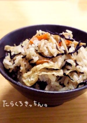 なめ茸とひじきの炊き込みご飯-レシピのメイン写真