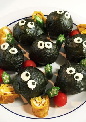 まっくろくろすけのおにぎり-レシピのメイン写真