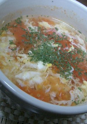 3分で★トマトのコンソメスープ-レシピのメイン写真