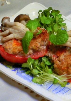 トマトの肉詰め焼き！-レシピのメイン写真
