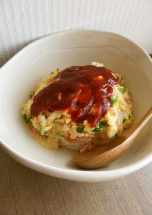 オムライス気分＊チーズオムレツ丼-レシピのメイン写真