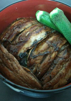 青じそご飯で～いわしのかば焼き丼♪-レシピのメイン写真