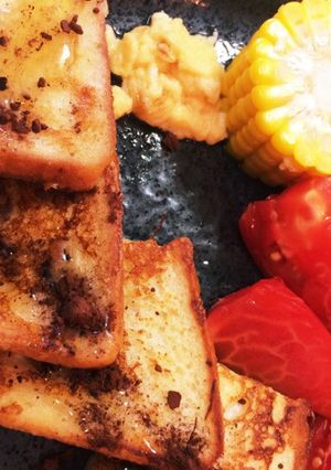 残り物の朝食 フレンチトーストプレート-レシピのメイン写真