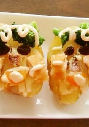 ポテベジで、みんなのお顔を書いてみよう～-レシピのメイン写真