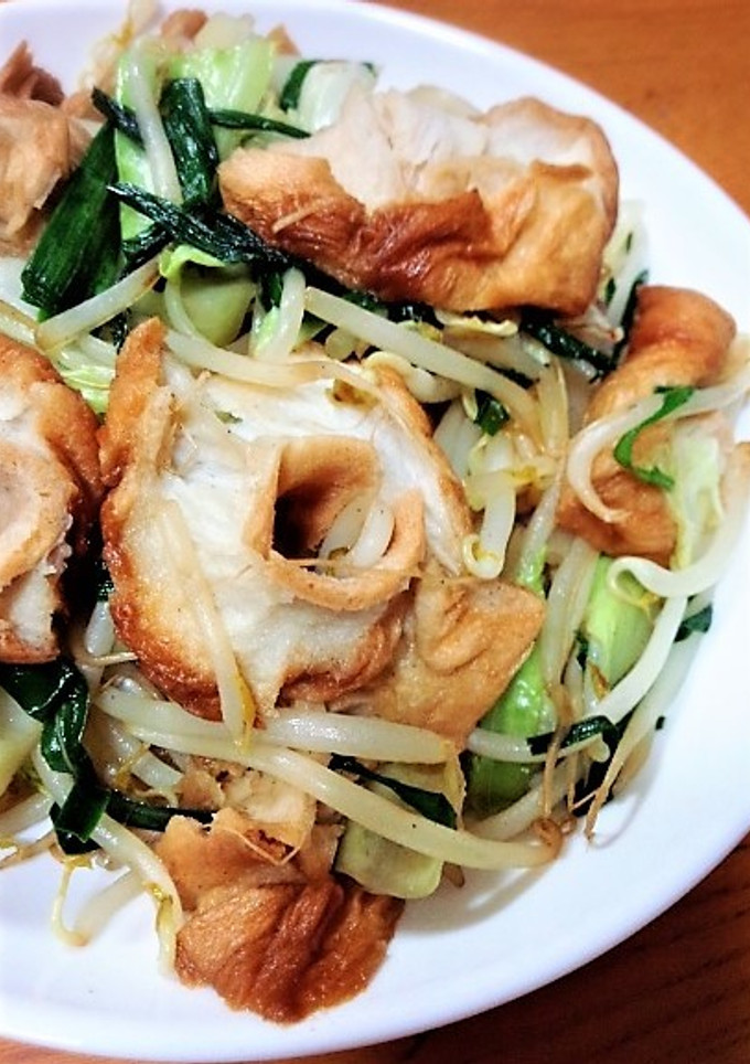 簡単！焼き麩の炒め物♡-レシピのメイン写真