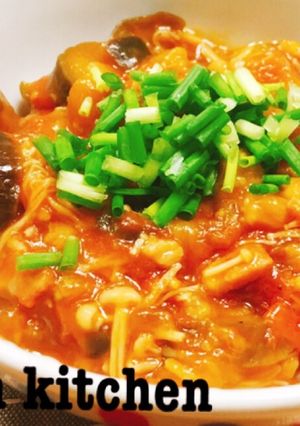 【簡単】トマトとナスのヘルシーあんかけ丼-レシピのメイン写真