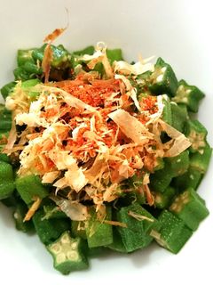 すき家♡かつぶしオクラ牛丼のオクラ-レシピのメイン写真