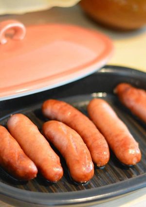 有田焼の焼けるくんで5分のシャウエッセン-レシピのメイン写真