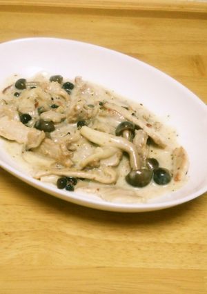 豚肉ときのこのクリーム煮-レシピのメイン写真