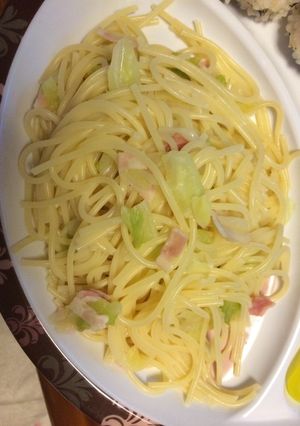 子どもと一緒にキャベツのペペロンチーノ風-レシピのメイン写真