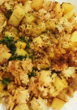 余り物で簡単すぎる!ジャガイモ炒飯♪-レシピのメイン写真